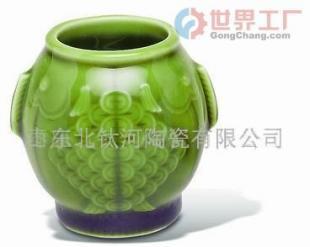 批发乾唐轩活瓷-双鱼小牙罐(绿茶色)(图)_家居家具_世界工厂网中国产品信息库